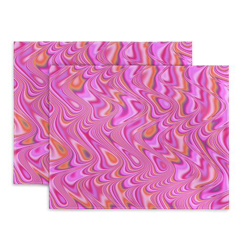 Kaleiope Studio Vibrant Pink Waves Placemat