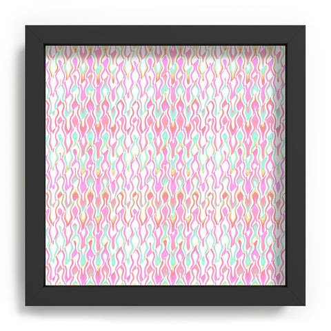 Kaleiope Studio Vibrant Trippy Groovy Pattern Recessed Framing Square