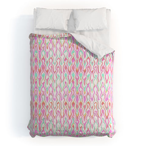 Kaleiope Studio Vibrant Trippy Groovy Pattern Comforter