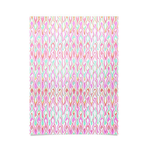 Kaleiope Studio Vibrant Trippy Groovy Pattern Poster