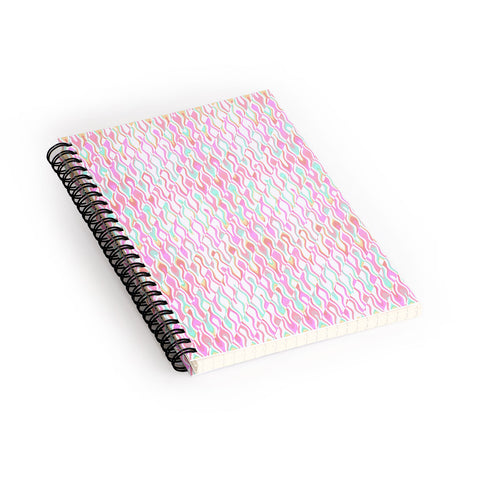 Kaleiope Studio Vibrant Trippy Groovy Pattern Spiral Notebook