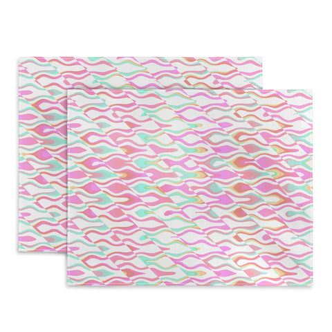 Kaleiope Studio Vibrant Trippy Groovy Pattern Placemat