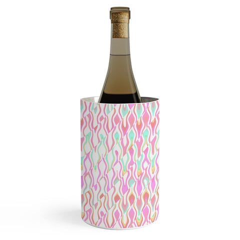 Kaleiope Studio Vibrant Trippy Groovy Pattern Wine Chiller