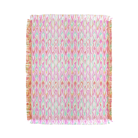 Kaleiope Studio Vibrant Trippy Groovy Pattern Throw Blanket