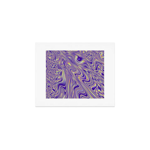 Kaleiope Studio Vivid Purple and Yellow Swirls Art Print