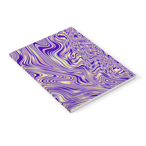Kaleiope Studio Vivid Purple and Yellow Swirls Notebook