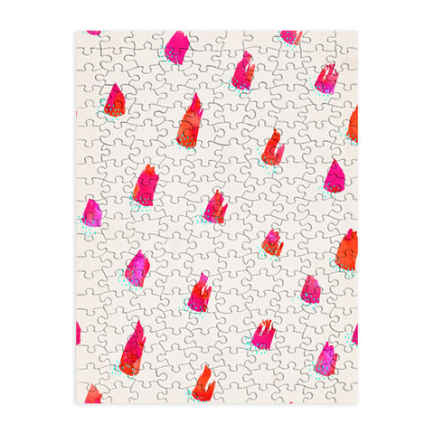 Kangarui Brush Pattern Pink Puzzle