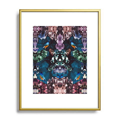 Kangarui Crystal Cave Metal Framed Art Print