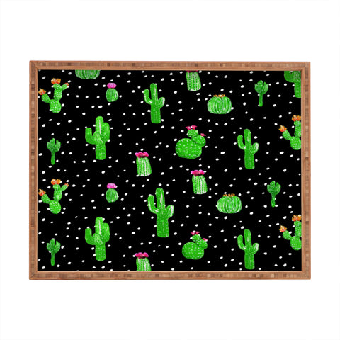 Kangarui Dotted Cactus Rectangular Tray