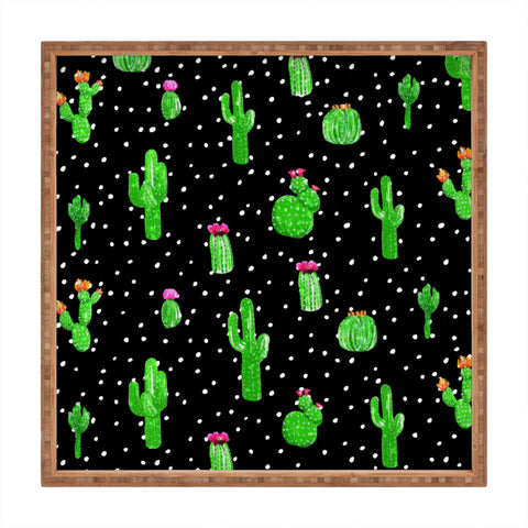 Kangarui Dotted Cactus Square Tray