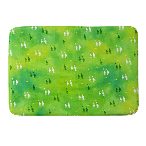 Kangarui Dreamy Giraffe Memory Foam Bath Mat