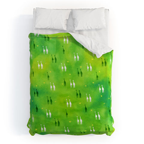 Kangarui Dreamy Giraffe Duvet Cover