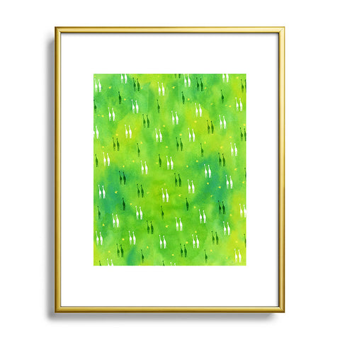 Kangarui Dreamy Giraffe Metal Framed Art Print