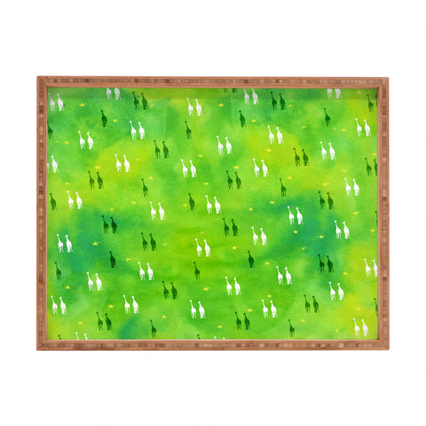 Kangarui Dreamy Giraffe Rectangular Tray