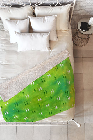 Kangarui Dreamy Giraffe Fleece Throw Blanket