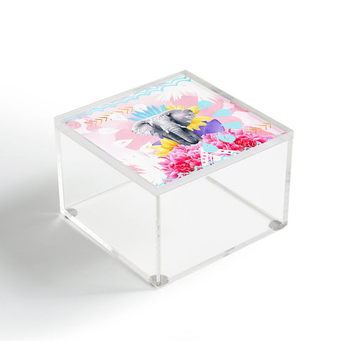 Kangarui Elephant Festival Pink Acrylic Box