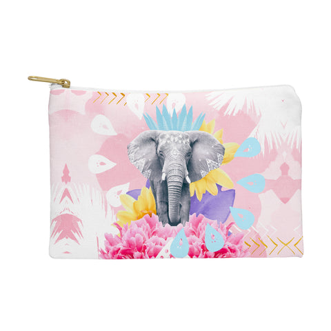 Kangarui Elephant Festival Pink Pouch