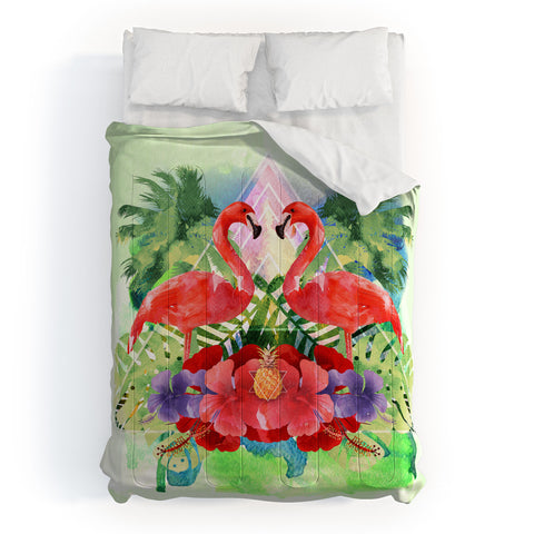 Kangarui Exotic Flamingo Comforter