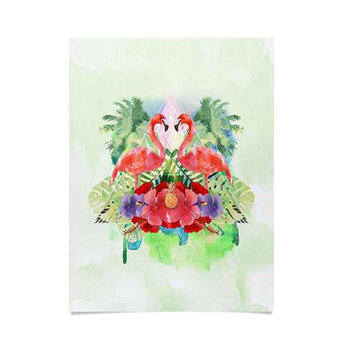 Kangarui Exotic Flamingo Poster