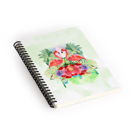 Kangarui Exotic Flamingo Spiral Notebook