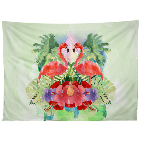 Kangarui Exotic Flamingo Tapestry