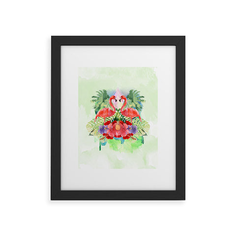 Kangarui Exotic Flamingo Framed Art Print