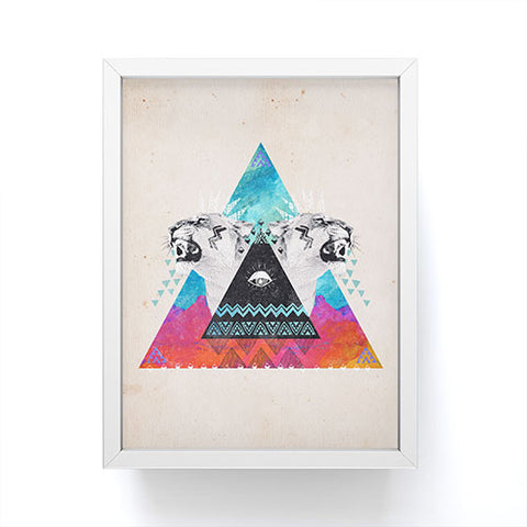 Kangarui Fierce Lion Framed Mini Art Print