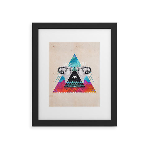 Kangarui Fierce Lion Framed Art Print