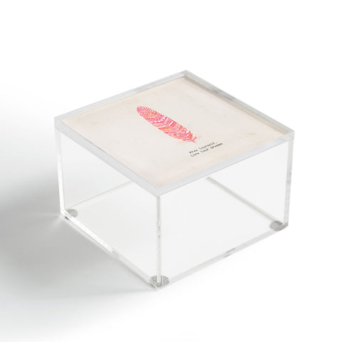 Kangarui Free Yourself Feather Acrylic Box