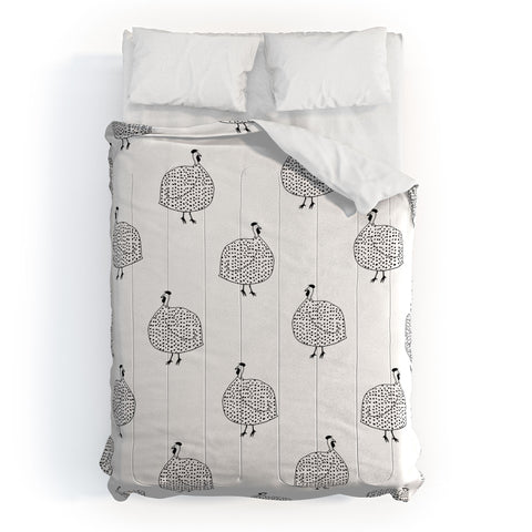 Kangarui Guinea Fowls On Safari Comforter
