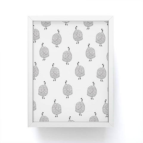 Kangarui Guinea Fowls On Safari Framed Mini Art Print