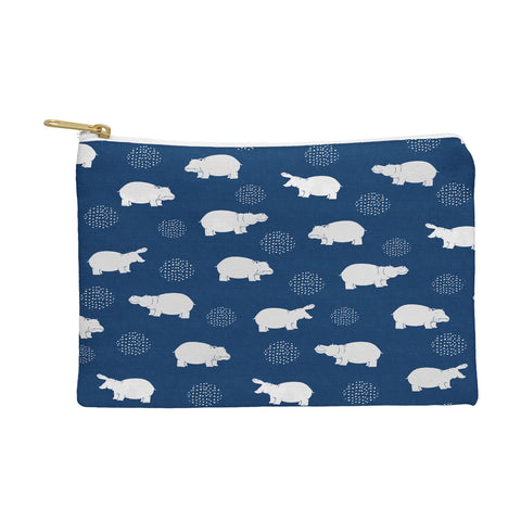 Kangarui Happy Hippo Blue Pouch
