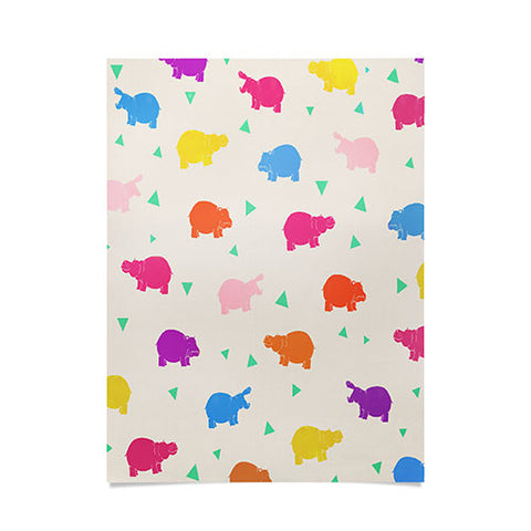 Kangarui Happy Hippo Party Poster