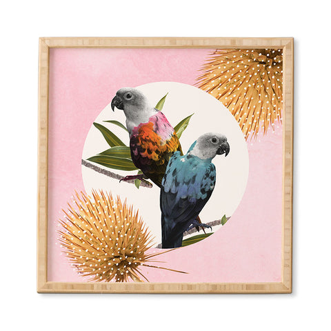 Kangarui Jolly Parrots Framed Wall Art