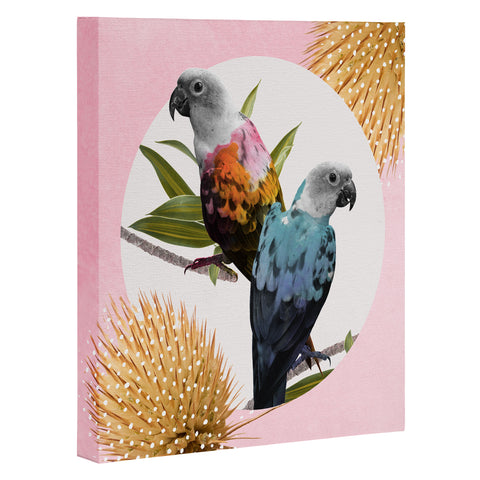 Kangarui Jolly Parrots Art Canvas