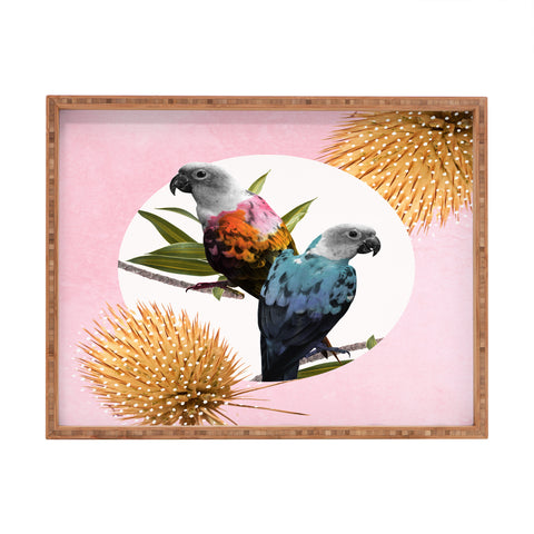 Kangarui Jolly Parrots Rectangular Tray