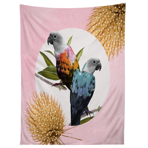 Kangarui Jolly Parrots Tapestry