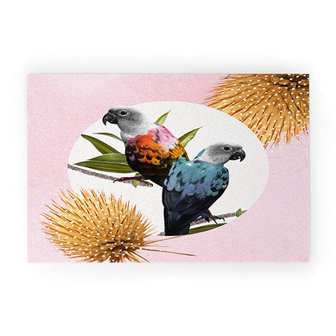 Kangarui Jolly Parrots Welcome Mat