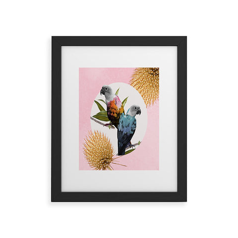 Kangarui Jolly Parrots Framed Art Print