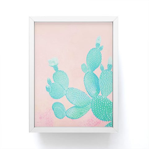 Kangarui Pastel Cactus Framed Mini Art Print