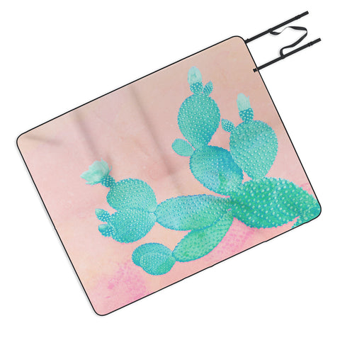 Kangarui Pastel Cactus Picnic Blanket