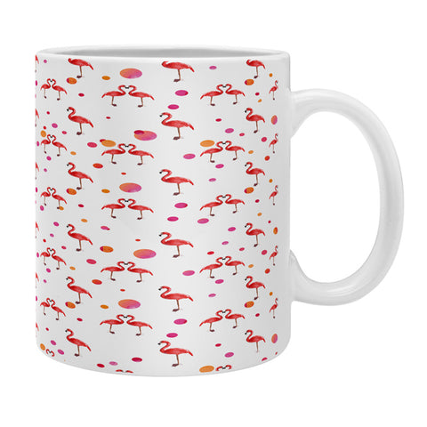 Kangarui Pink Flamingo Pattern Coffee Mug