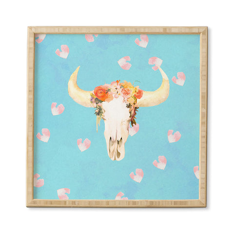 Kangarui Romantic Boho Buffalo II Framed Wall Art