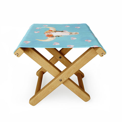 Kangarui Romantic Boho Buffalo II Folding Stool