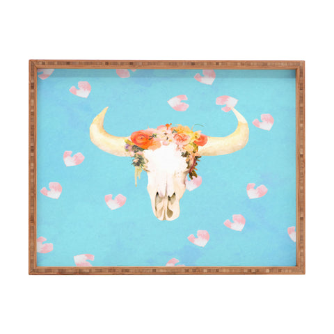 Kangarui Romantic Boho Buffalo II Rectangular Tray
