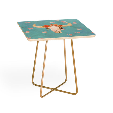 Kangarui Romantic Boho Buffalo II Side Table