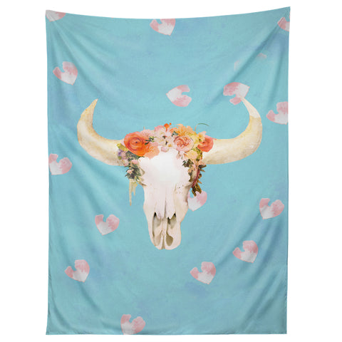 Kangarui Romantic Boho Buffalo II Tapestry