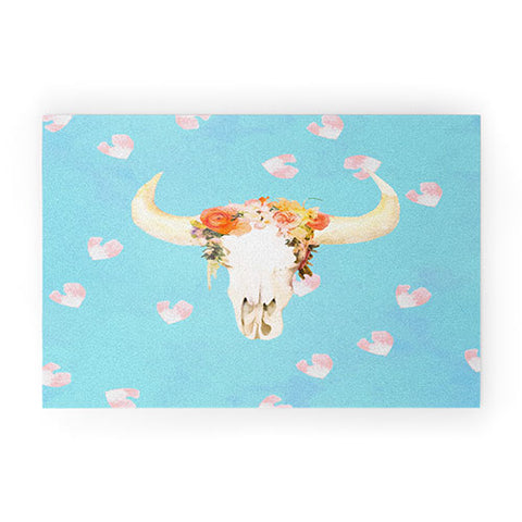 Kangarui Romantic Boho Buffalo II Welcome Mat