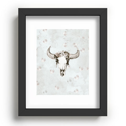 Kangarui Romantic Boho Buffalo III Recessed Framing Rectangle