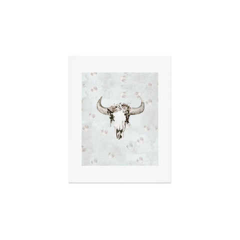 Kangarui Romantic Boho Buffalo III Art Print